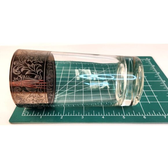 Dorothy Thorpe Style Mid-Century Silver Rimmed Highball Glasses Set Of 4 With Si - Picture 12 of 14